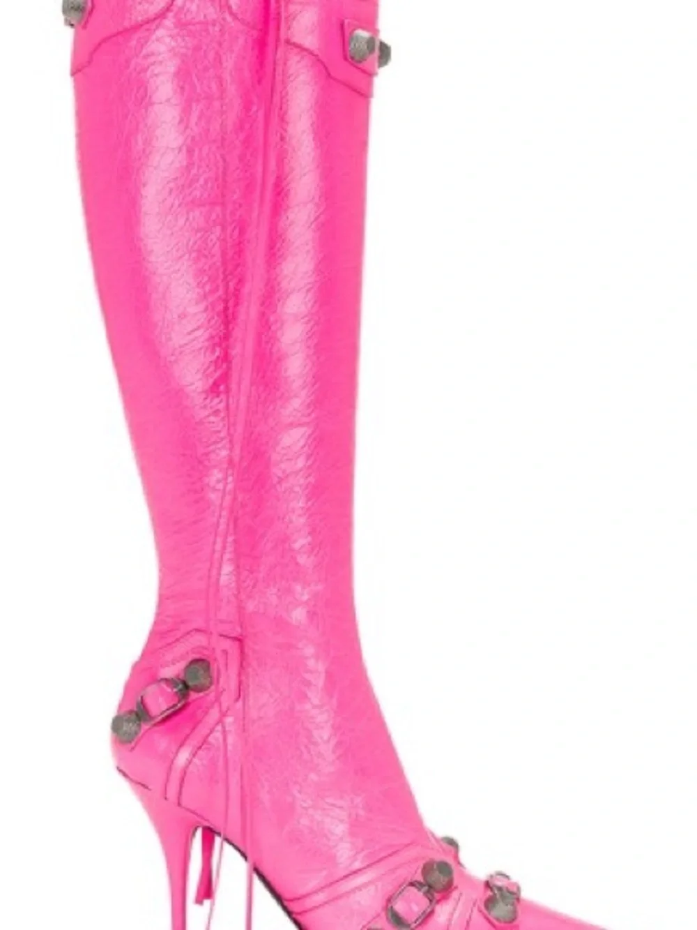 Balenciaga Women's Hot Pink Over-the-Knee Stiletto Boots